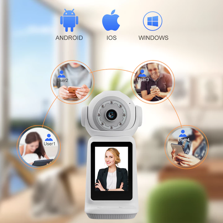 Wifi Video Call Camera Monitor Audio Home Security Camera Nhà thông minh trong nhà không dây PTZ CCTV 2.4G WIFI – 6