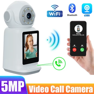 Wifi Video Call Camera Monitor Audio Home Security Camera Nhà thông minh trong nhà không dây PTZ CCTV 2.4G WIFI