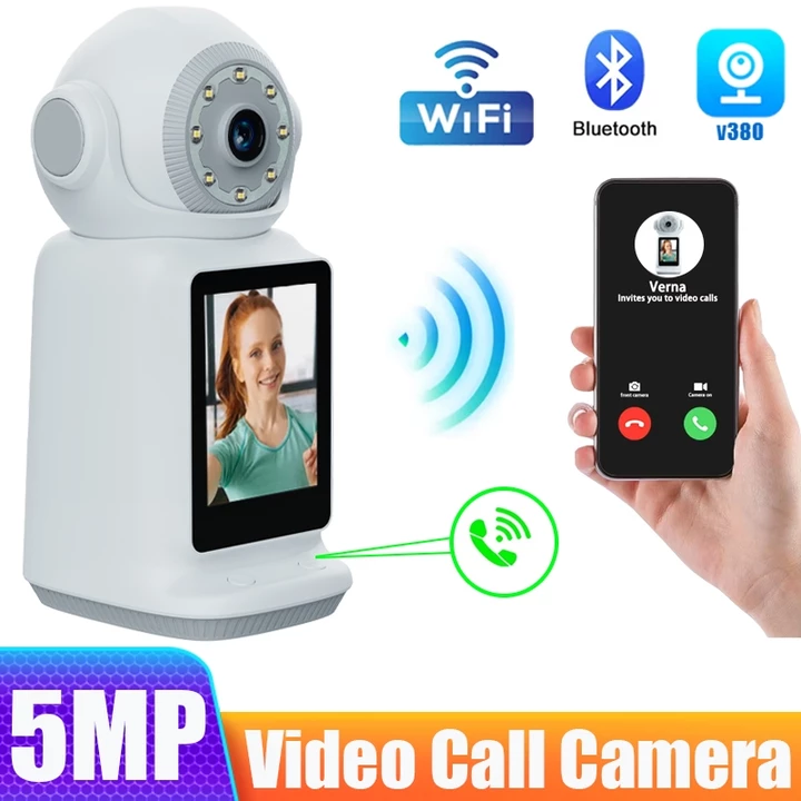 Wifi Video Call Camera Monitor Audio Home Security Camera Nhà thông minh trong nhà không dây PTZ CCTV 2.4G WIFI