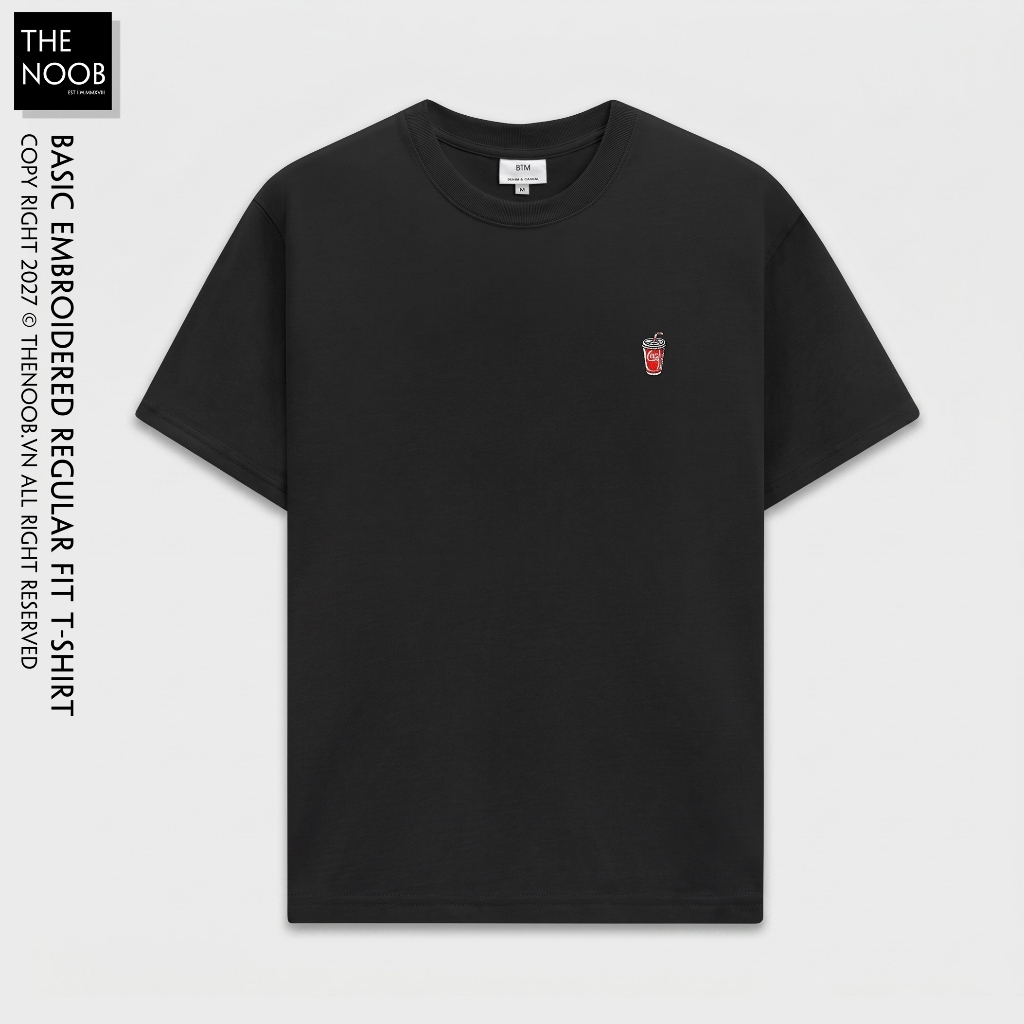 Áo Thun Cộc Tay Thêu Ngực Dáng Regular Fit - 2027AP | BigBuy360 - bigbuy360.vn