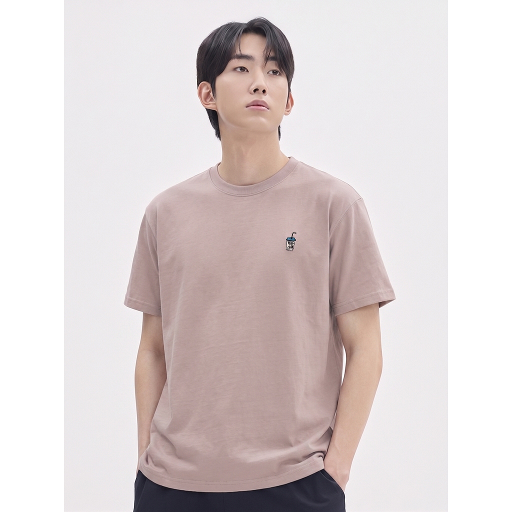 Áo Thun Cộc Tay Thêu Ngực Dáng Regular Fit - 2027AP | BigBuy360 - bigbuy360.vn