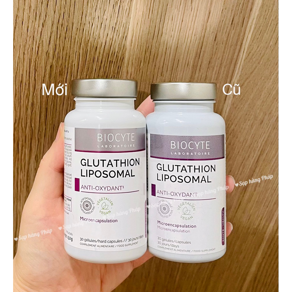 biocyte glutathion MẪU MỚI] Viên uống Liposomal (L-Glutathione) Pro NAC 1200, Sustained Quantity:Pack of 10 antioxidant facial serum