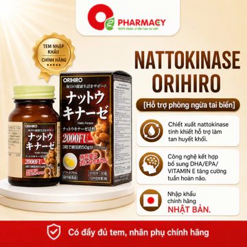 (Nhật Bản) Orihiro Nattokinase Nhập Khẩu Chính Hãng Nhật Bản