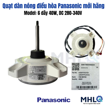 quạt dàn nóng điều hòa pana 6 dây DC 280v 40w,motor quạt dàn nóng điều hòa pana sonic,quạt đuôi nóng điều hòa pana mhl