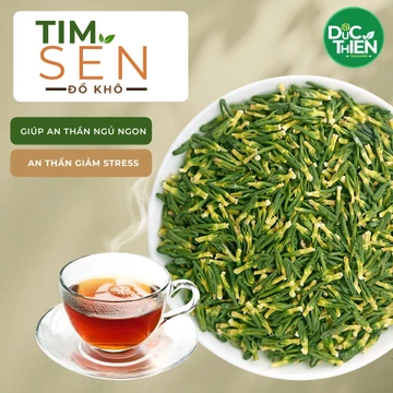 Liên Tâm Khô (Trà Tim Sen, Tâm Sen) Đức Thiện - Hỗ Trợ Giảm Mất Ngủ, Ngủ Ngon An Thần, Giảm Stress