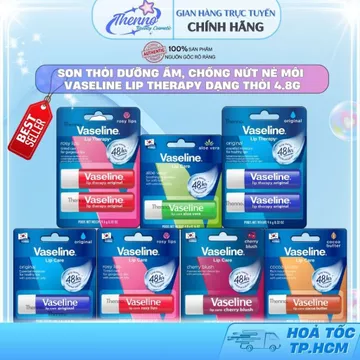 Son Thỏi Dưỡng Ẩm, Chống Nứt Nẻ Môi Vaseline Lip Therapy Dạng Thỏi 4.8g