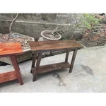 Bàn Decor Chân Chữ A 2 Tầng Gỗ Thông Nhập Khẩu Tự Nhiên Bắc Âu – Kệ Trang Trí, Nội Thất Decor Nhà Ở, Spa, Homestay — ảnh 2