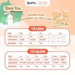 (KÈM QUÀ) COMBO 4 Tã Bỉm Supdry Ultra Cam Cao Cấp – Dịu Nhẹ, Chống Hăm Cho Da Bé Nhạy Cảm (Dán/Quần | NB–XXXL | 4–20kg) — ảnh 6