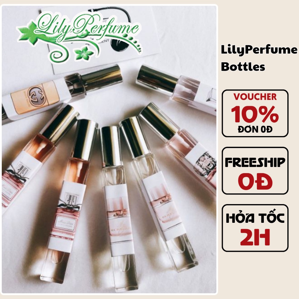 Lọ chiết nước hoa, chai chiết nước hoa trụ vuông dài 10ml thủy tinh cao cấp tiện dụng (LỌ RỖNG)
