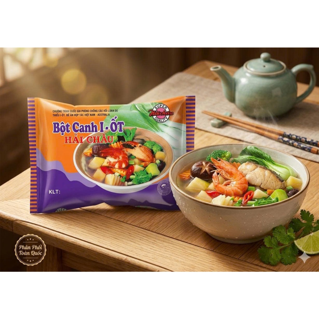 Bột canh I-ỐT Hải Châu gói 180g