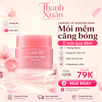 Mặt Nạ Ngủ Ủ Môi Laneige Giúp Môi Mềm Mại Căng Bóng 3g