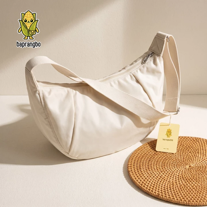 Túi đeo chéo nam nữ túi đeo vai túi bao tử vải dù unisex vải kháng nước đơn giản phong cách thời trang phối đồ