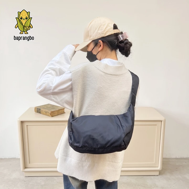 Túi đeo chéo nam nữ túi đeo vai túi bao tử vải dù unisex vải kháng nước đơn giản phong cách thời trang phối đồ