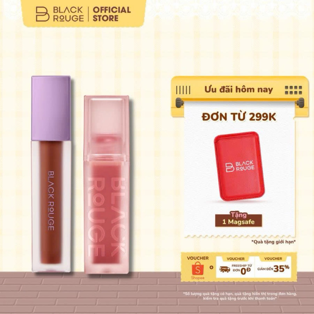 Combo 1 Son Kem Black Rouge A12 + DL06