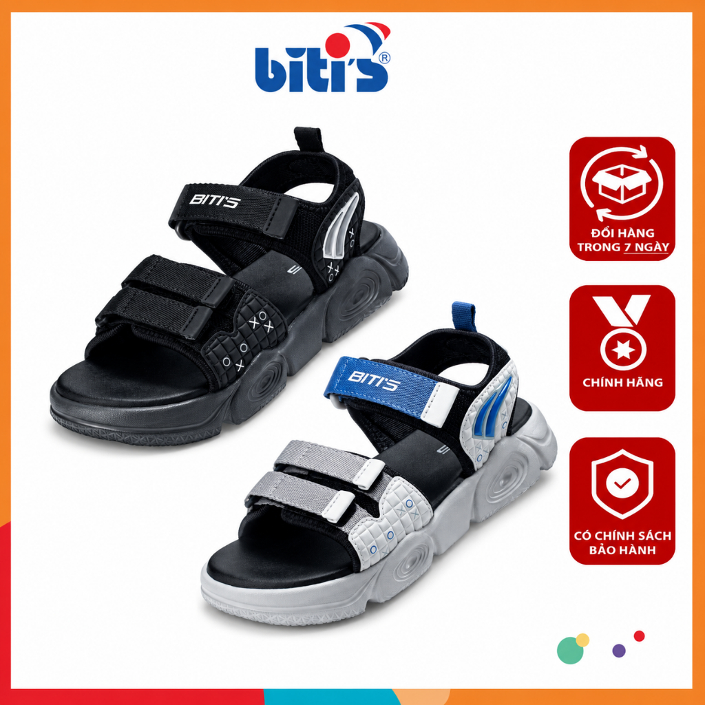 Giày Sandal Bé Trai Biti's Basic BEB008200 Đế Eva Siêu Nhẹ Chống Trượt | BigBuy360 - bigbuy360.vn