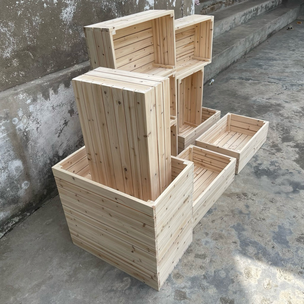 Kệ gỗ- Thùng gỗ- Thùng pallet gỗ tự nhiên đa năng tiện dụng nhiều kích thước | BigBuy360 - bigbuy360.vn