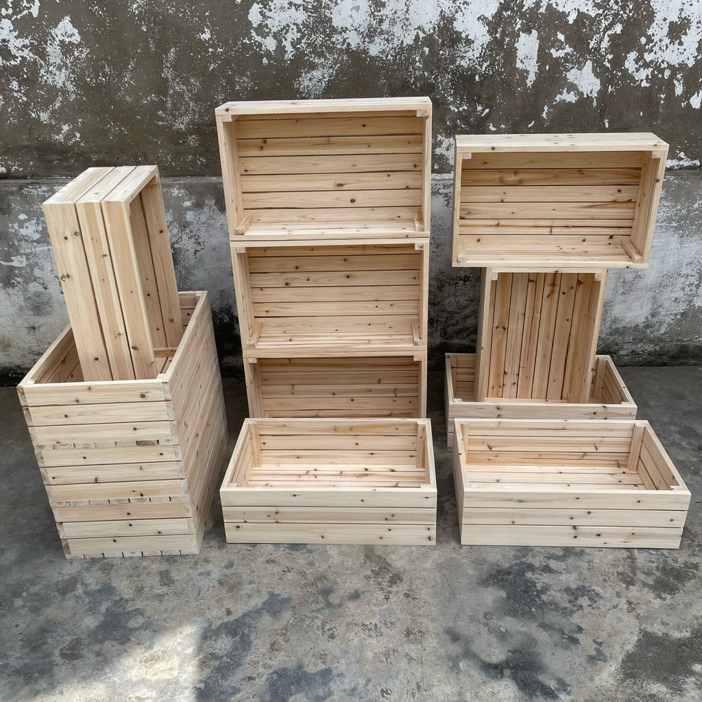 Kệ gỗ- Thùng gỗ- Thùng pallet gỗ tự nhiên đa năng tiện dụng nhiều kích thước | BigBuy360 - bigbuy360.vn