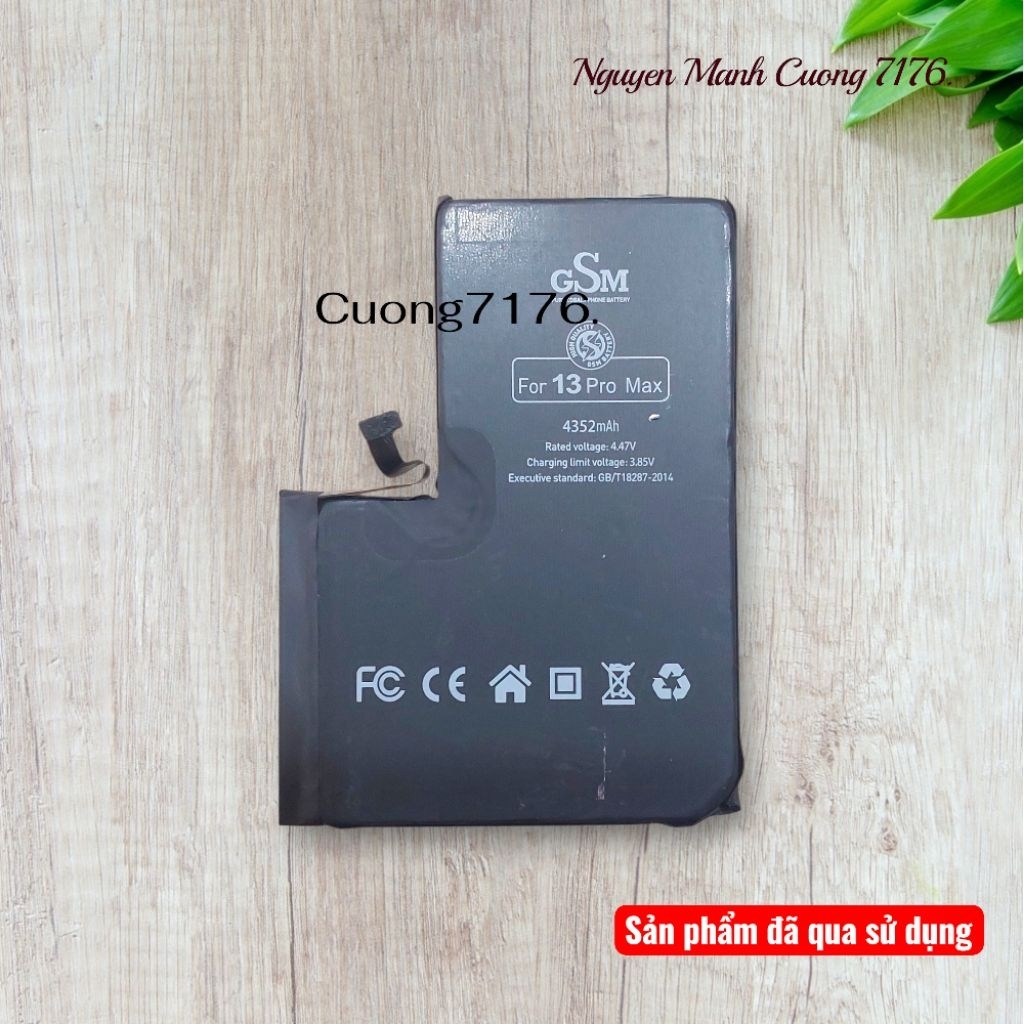 Pin Dung Lượng Tiêu Chuẩn (4350mAh) Đã Qua Sử Dụng Còn 100% Dành Cho 13 Pro Max Hãng GSM