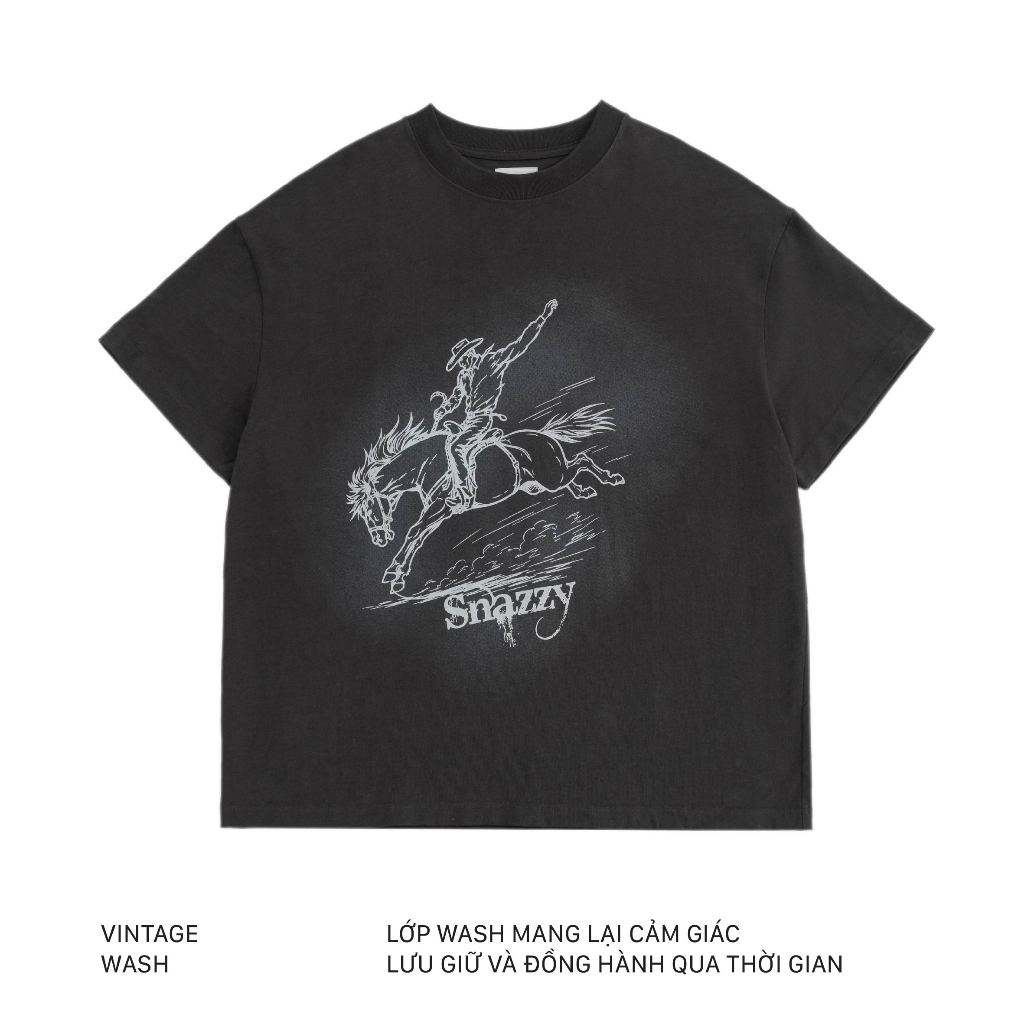Áo Thun Boxy SNAZZY Unisex Nam Nữ Chất Liệu Cotton Chính Hãng - PHANTOM RIDER TEE | BigBuy360 - bigbuy360.vn