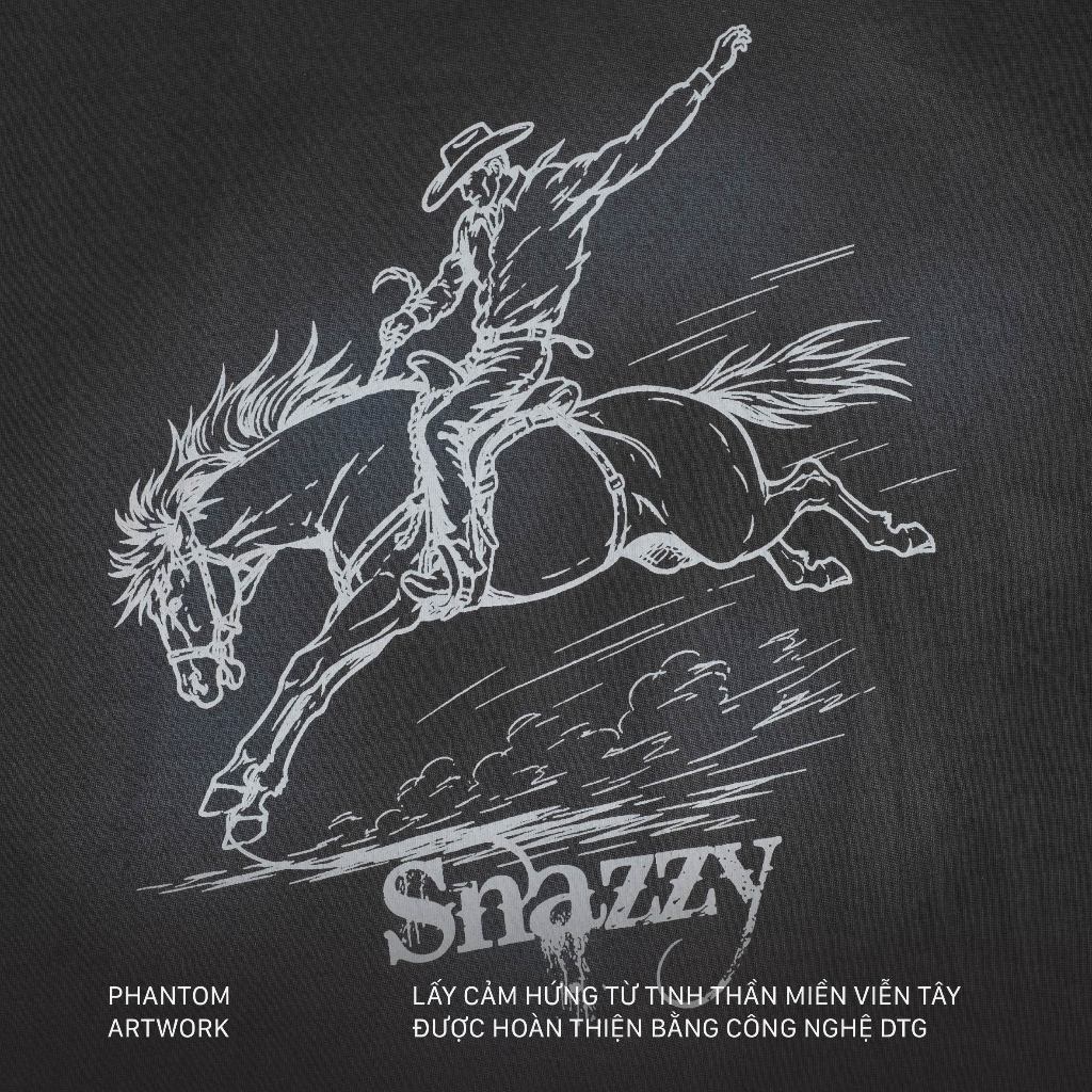 Áo Thun Boxy SNAZZY Unisex Nam Nữ Chất Liệu Cotton Chính Hãng - PHANTOM RIDER TEE | BigBuy360 - bigbuy360.vn