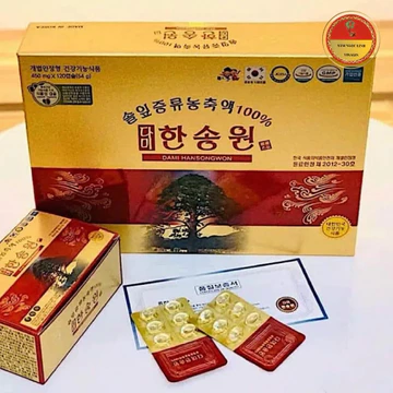 Tinh Dầu Thông Đỏ Chính Phủ Dami Hansongwon 450mg x 120 Viên/ Hộp