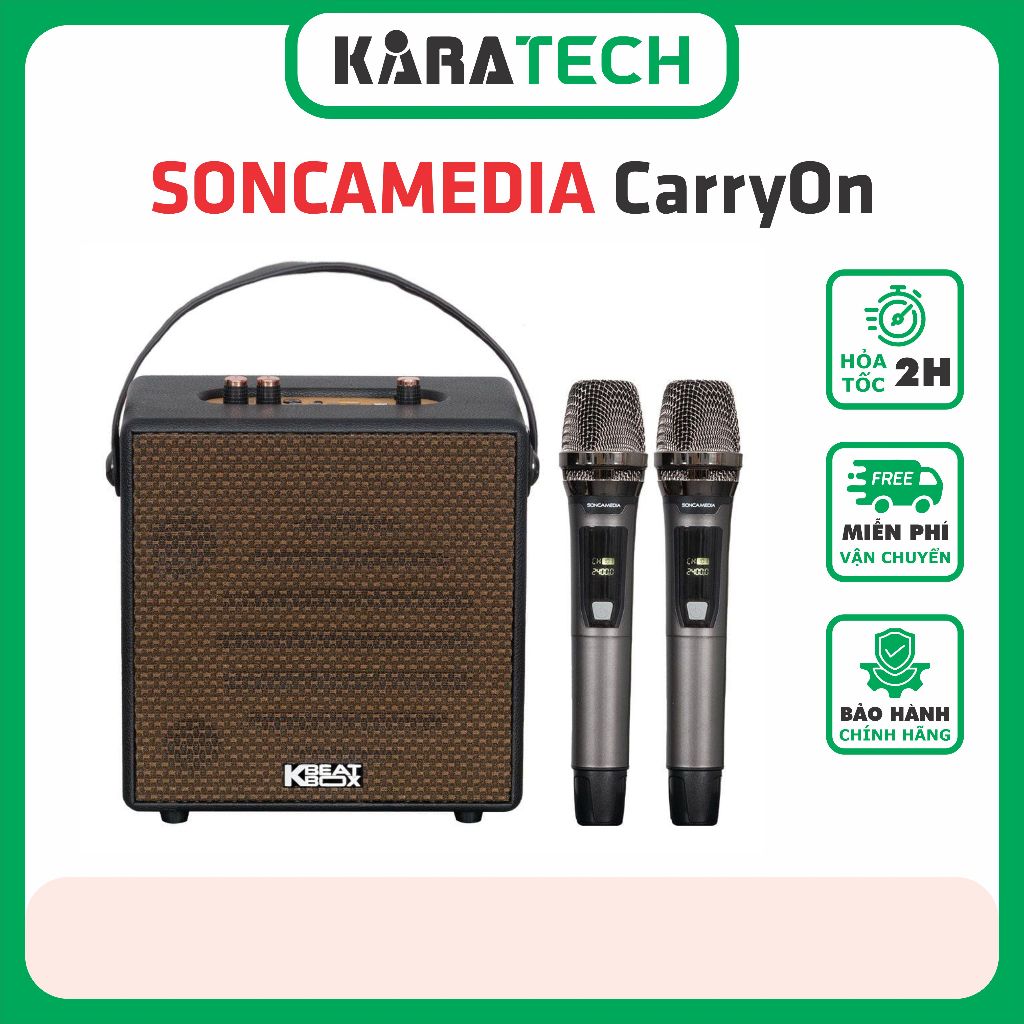 Loa karaoke bluetooth di động mini ACNOS CarryOn chính hãng, Bảo hành 12 tháng