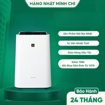Máy Lọc Không Khí Sharp KC-T50-W Hasuki Sử Dụng Cho Phòng Có Diện Tích 38m2 Lọc Khí Bù Ẩm Nội Địa Nhật Mới 2025