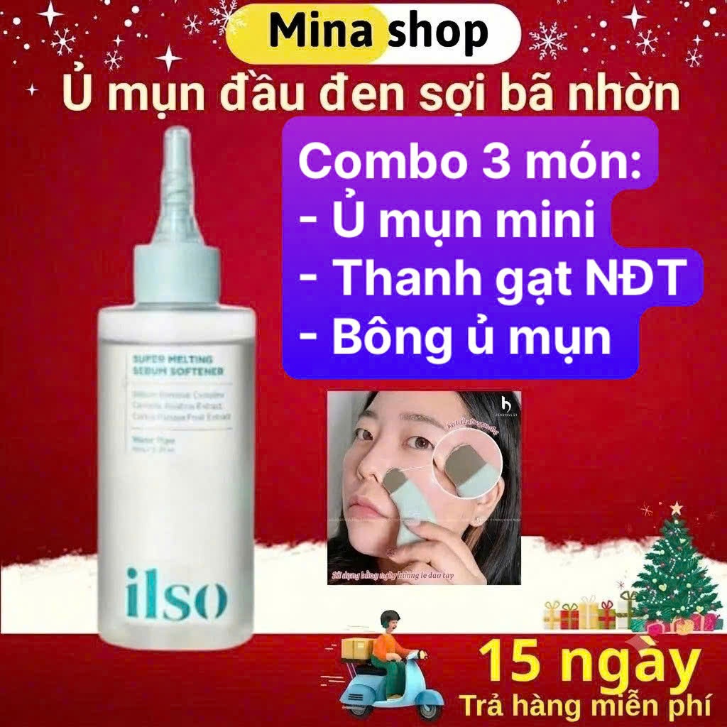 Tinh Chất Ủ Mụn Đầu Đen ILSO làm mềm sợi bã nhờn 150ml