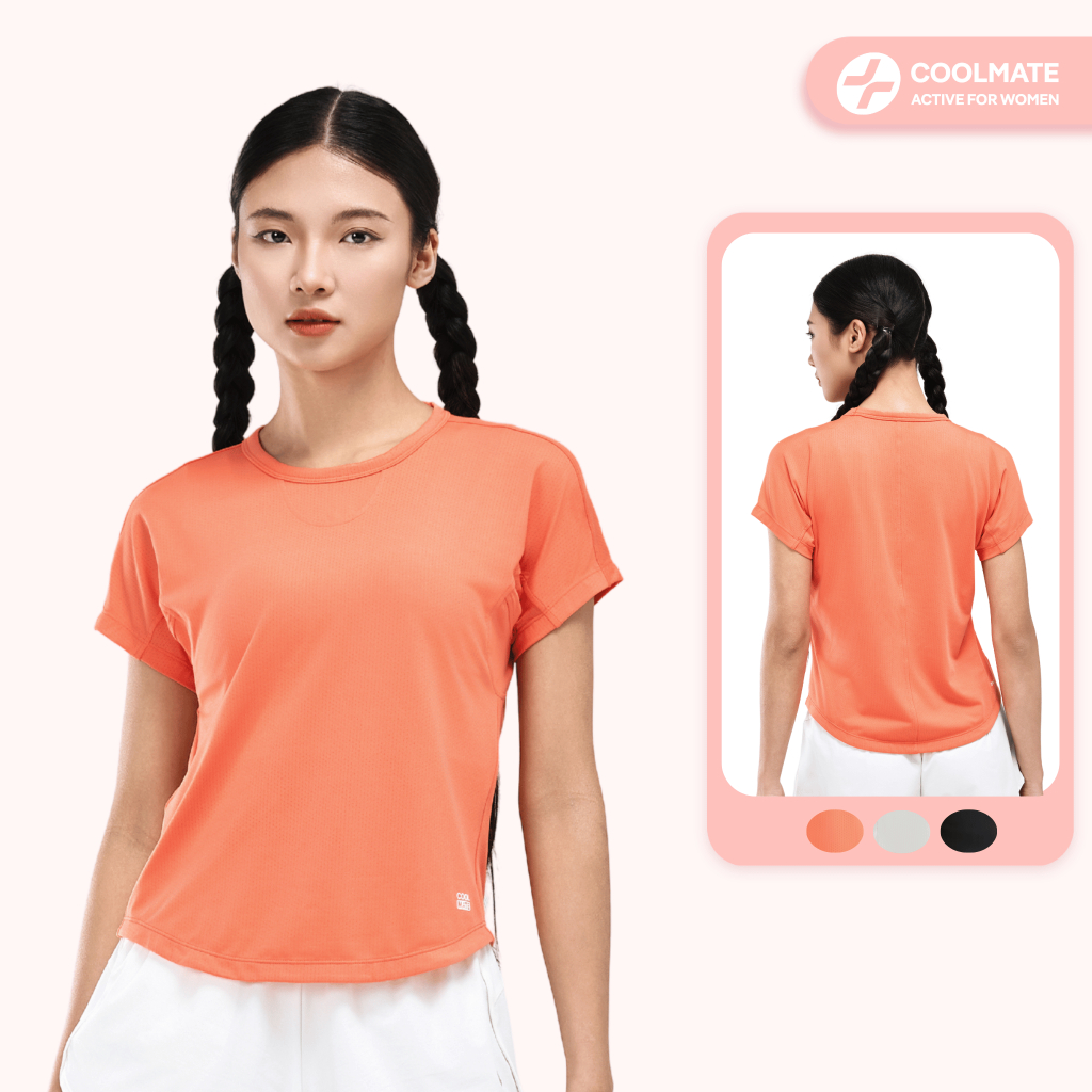 Áo thể thao nữ co giãn Slim Tee co giãn, thoáng mát - Coolmate Active For Women
