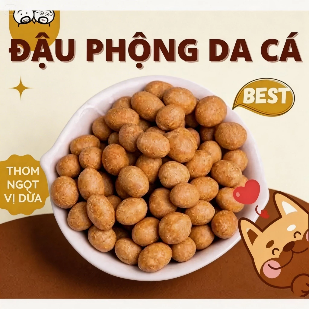 Đậu phộng da cá cốt dừa ảnh 4
