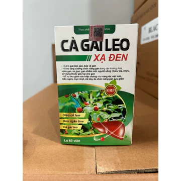 Viên Uống Cà Gai Leo Xạ Đen Giảo Cổ Lam Cao Cấp -Hỗ Trợ Giải Độc Gan Hạ Men Gan Giảm Mẩn Ngứa Mề Đay