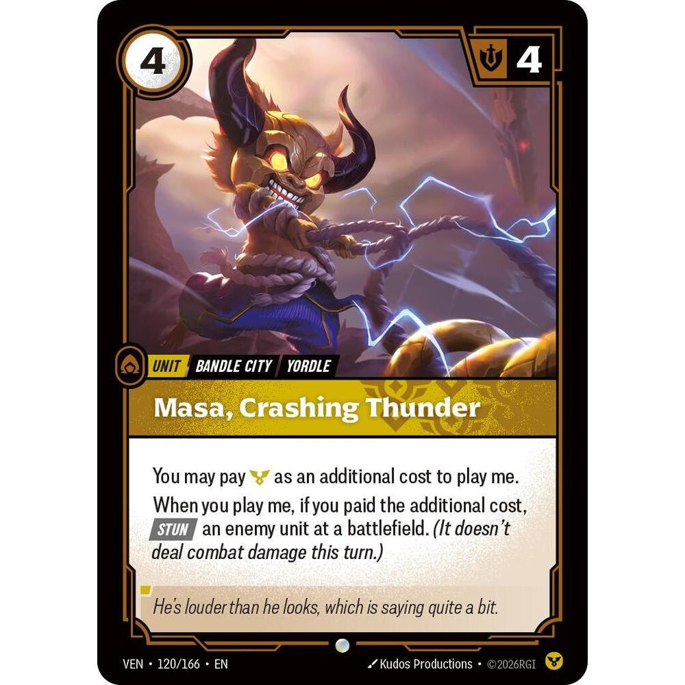 Thẻ Bài Riftbound VEN-120/166 - Masa, Crashing Thunder - Unit - Common ...