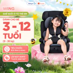 Ghế Ngồi Ô Tô Cho Trẻ Em 3-12 Tuổi BABYRO WING - Tiêu Chuẩn ECE-R44 Isofix - Đai An Toàn 5 Điểm - Lắp Đặt 2in1 Tiện Lợi — ảnh 1