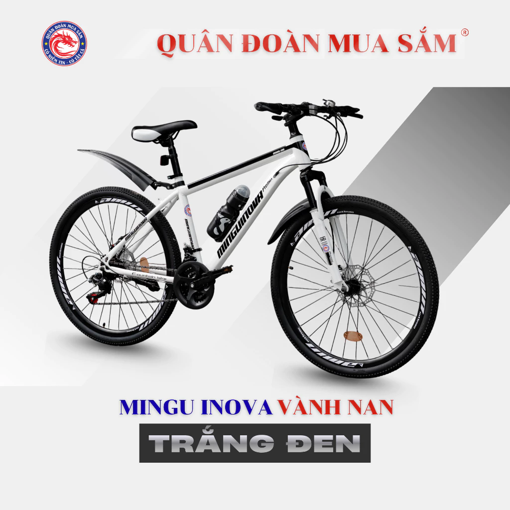 Xe Đạp Thể Thao Mingu Inova Promax - Khung Hợp Kim Thép Carbon, Phanh Đĩa Chắc Chắn, Tải Trọng 170kg