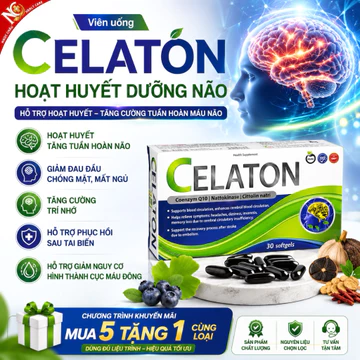 Viên Uống Hoạt Huyết Dưỡng Não Cao Cấp CELATON – Giảm rối loạn tiền đình, đau đầu chóng mặt