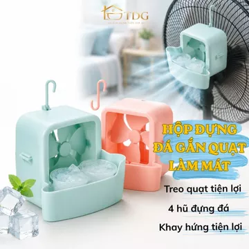 Hộp đựng đá gắn quạt làm mát mùa hè SoLaH hộp làm mát thông minh treo quạt lồng quạt tiện lợi HH589