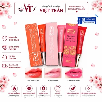 Son Dưỡng PCD Kích Màu Môi Sau Phun Xăm Chứa Collagen, Mềm Mịn Và Chống Thâm