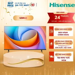 43A4Q Smart Tivi Hisense Full HD 43 inch (2025), tìm kiếm giọng nói qua ứng dụng Vidaa 43A4Q