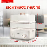 Nồi Hấp Vifiba - Nồi hấp điện Vifiba 2 Tầng - Hàng Chính Hãng - Bảo Hành 15 Tháng - Công suất 800W — ảnh 7