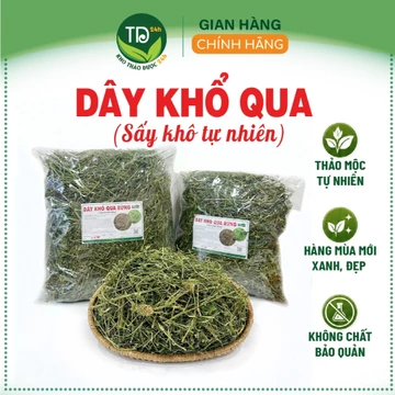 Dây lá khổ qua rừng (dây lá mướp đắng rừng) chính hiệu, 500 gr, hàng mùa vụ mới, khô, sạch thơm, hỗ trợ thanh lọc cơ thể