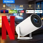 Máy chiếu mini di động dùng tại nhà với WiFi, màn hình 4K siêu nét và phần mềm phát video trực tuyến Netflix và YouTube — ảnh 1