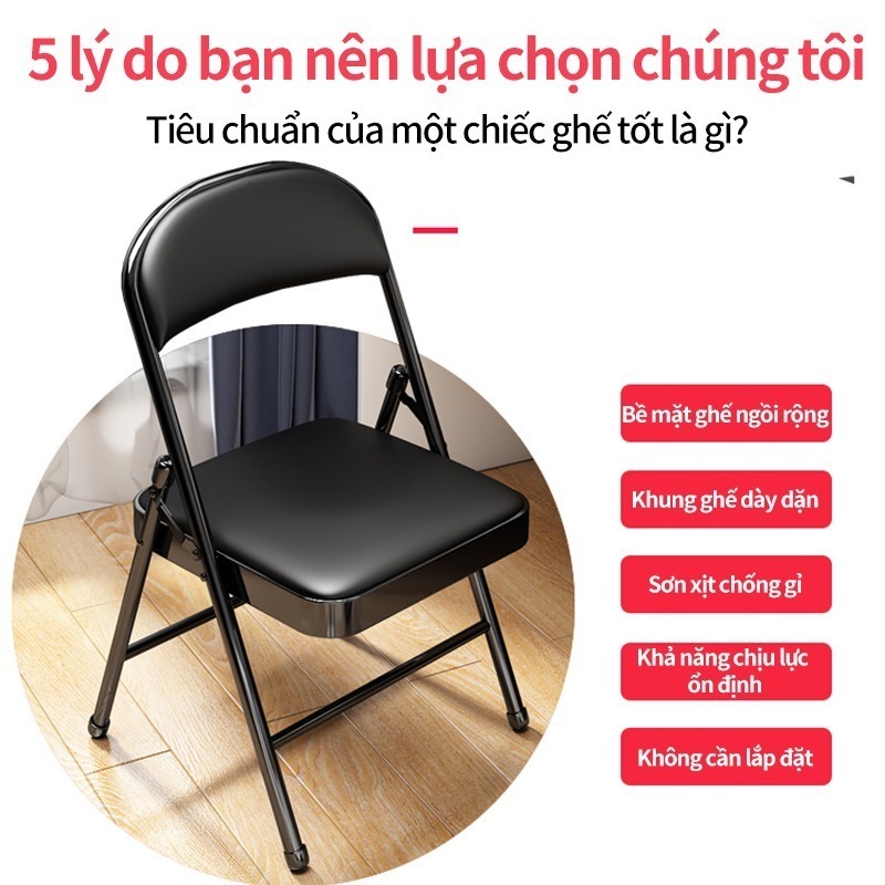 Ghế gấp NOVA cao cấp, ghế xếp tiện lợi, đệm ngồi êm ái, khung thép chắc chắn, gọn nhẹ | BigBuy360 - bigbuy360.vn