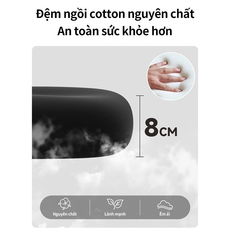 Ghế công thái học NOVA có tựa đầu xoay nâng hạ, đệm mút cao cấp, lưng rộng, chân thép chắc chắn | BigBuy360 - bigbuy360.vn