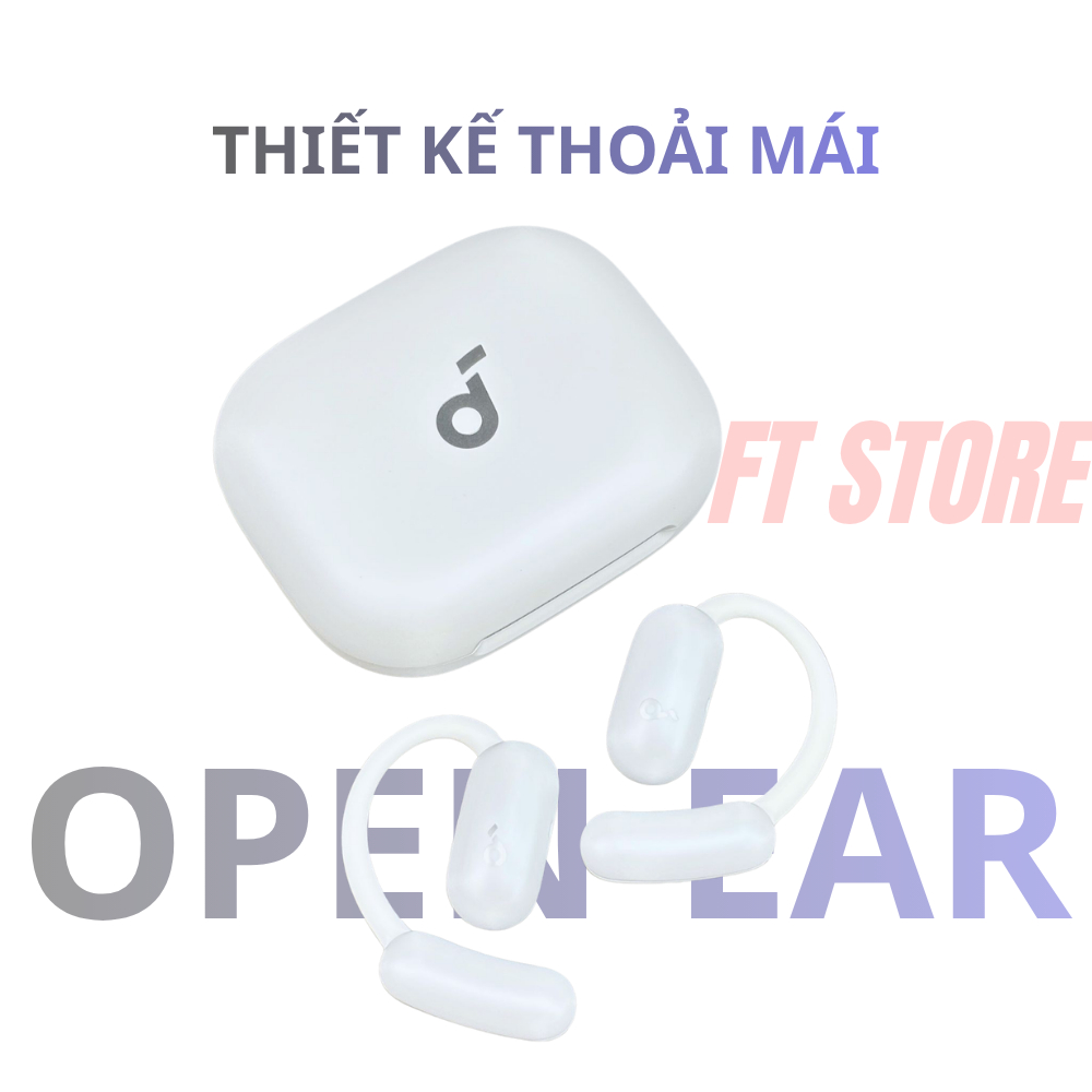 Tai nghe thể thao Bluetooth Open-ear Anker Soundcore AeroFit 2 A3874, âm thanh BassTurbo, IP55 | BigBuy360 - bigbuy360.vn