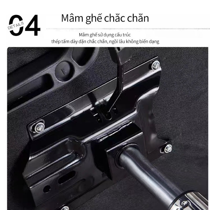 Ghế văn phòng công thái học NOVA, ghế lưới cao cấp, đệm dày êm ái, xoay 360°, chân chắc chắn | BigBuy360 - bigbuy360.vn