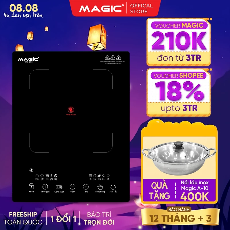 Bếp Hồng Ngoại Magic A-53, công suất 2200W, bảo hành 12 tháng — ảnh 1