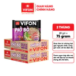 [COMBO SỐC] Combo 2 Thùng 48 Gói Phở Bò VIFON Có Gói Nước Cốt Bò - Cung Cấp Dinh Dưỡng, 75g/Gói Dai ngon đậm vị — ảnh 2