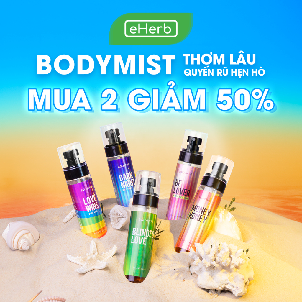 [MUA 2 GIẢM 50%] Body Mist Unisex Hẹn Hò Xịt Thơm Toàn Thân Nước Hoa Nam Nữ BODYMISS (Chai)