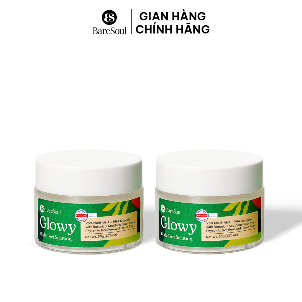 COMBO 2 PEEL body sáng da, mờ thâm Glowy 50gx2
