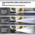 Máy rửa xe nhập khẩu FUJIHOME PWX5B mô tơ cảm ứng từ bền bỉ công suất 1500W mạnh mẽ, tặng chống giật — ảnh 5